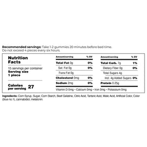 
                
                    Cargar imagen en el visor de la galería, CBD Gummies on the GO Nutrition Facts with improved formula
                
            